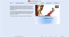 Desktop Screenshot of hbportfolio.com